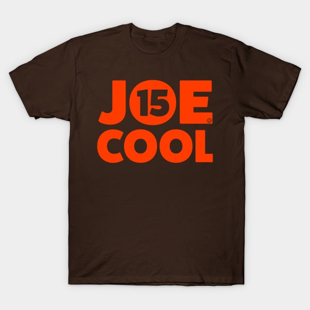 Cleveland Browns QB Joe Cool Orange T-Shirt by Goin Ape Studios